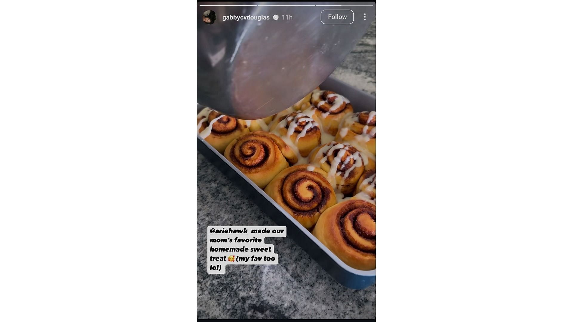 Glimpses of the sweets Douglas' elder sister made for their mother (Image via: Douglas' Instagram)